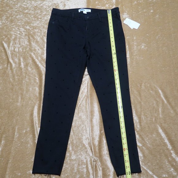 Old Navy Black Polka Dot Rockstar Jeans – Size 12 - Picture 3 of 11